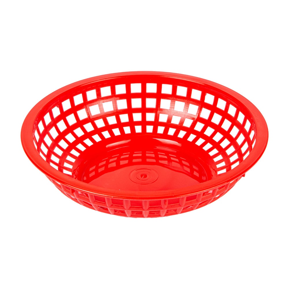 Garcia de Pou 12 Unità - Cestino Rotondo Ø 20X5 Cm Rosso Pp