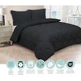 thumbnail of DoubleDry 2 in 1 Dekbed 240x200 - Lits Jumeaux wasbaar dekbed zonder overtrek - zwart