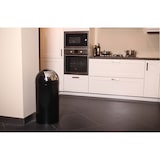 thumbnail of PROREGAL Abfallbehälter mit Pushdeckel & Inneneimer aus Metall | 40 Liter, HxBxT 74x34x34cm | Schwarz