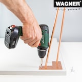 thumbnail of WAGNER Möbelbein HAIRPIN LEG Retro - 12 x 12 x 10 cm, Stahl, goldfarben, Bein schräg & Anschraubplatte - 12821501