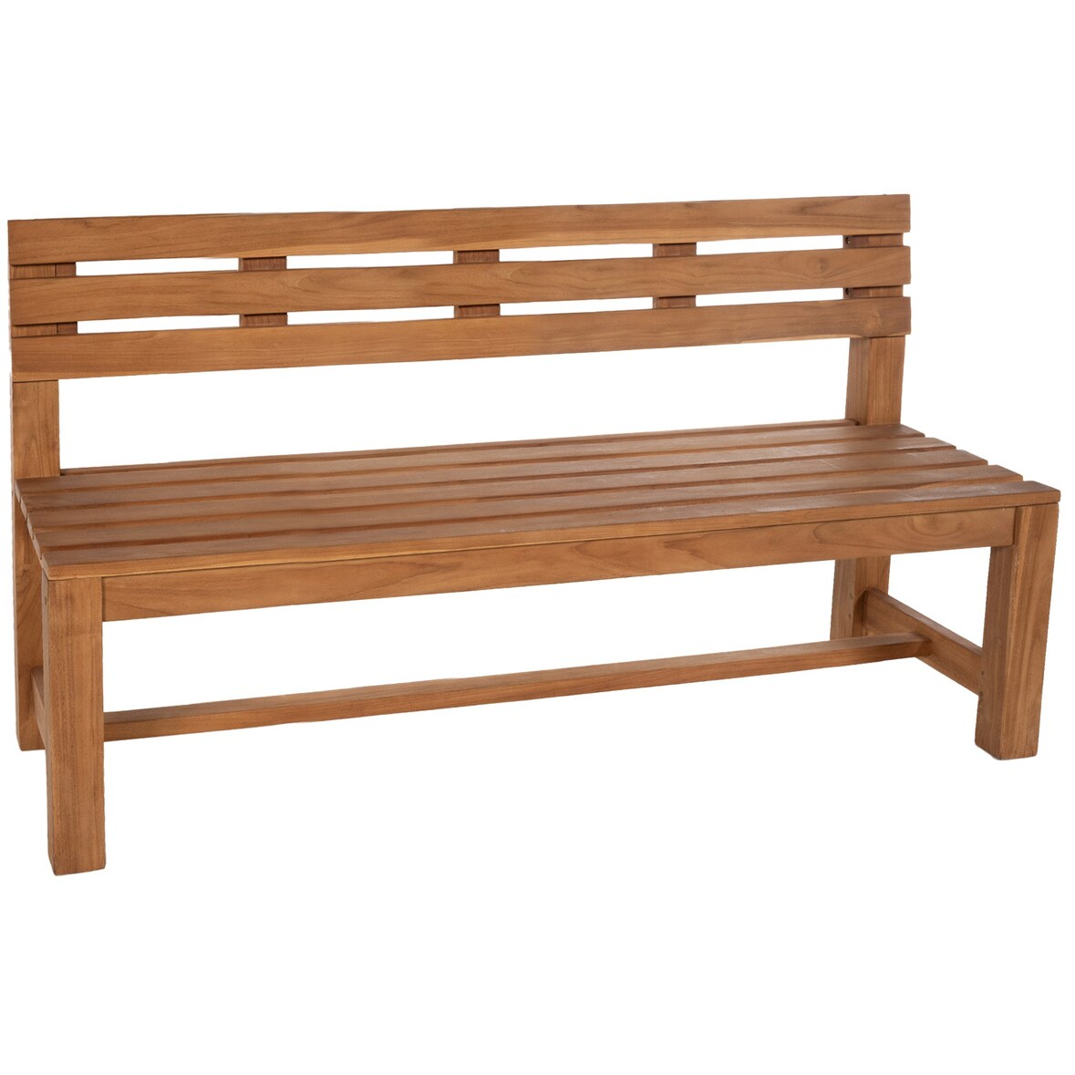Gartenbank Teakbank CUGAD - Holz Teak 200x50x85 cm | Holzbank 200 Cm Gartenbank Sitzbank Mit Lehne Wetterfest Bank Garten Terrasse