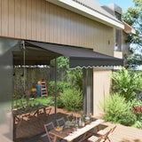 thumbnail of Outsunny toldo eléctrico retráctil con mando a distancia 3x2,5 m manivela marco de aluminio y protección UV30+ para puerta ventana gris