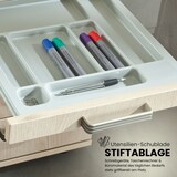 thumbnail of bümö Schreibtisch Schrank abschließbar, Schubladenschrank Holz in weiß, Container mit Schubladen - Schubladen Schrank Büro, Schreibtisch Container