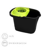 thumbnail of Cubo Fregona Con Escurridor Rectangular 16 Litros