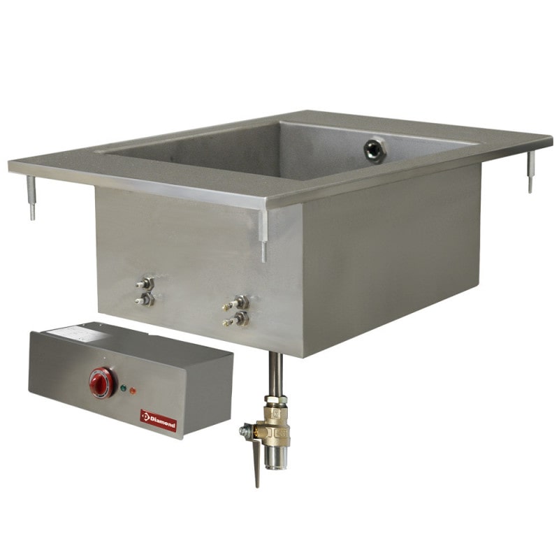 Bain-marie électrique GN 1/1 à encastrer - Diamond