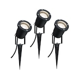 thumbnail of Paulmann Projecteur de jardin LED  IP65 rond 92mm 3000K 3x3,5W 3x230lm 230V  Noir Aluminium 98897
