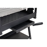 thumbnail of Tarrington House Brigida houtskoolbarbecue, 41 x 58.5 cm, 2 in hoogte verstelbare grillroosters, verrijdbaar, staal, zwart