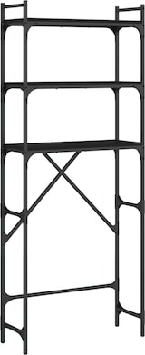 thumbnail of vidaXL Waschmaschinenregal Schwarz 67x25x163 cm Holzwerkstoff
