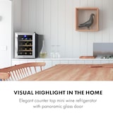 thumbnail of Klarstein Reserva 12 Uno Weinkühlschrank 12 Flaschen 31 Liter Edelstahl Edelstahl