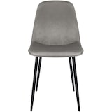 thumbnail of Set de 4 sillas de comedor Maryam Gris claro/Terciopelo