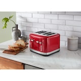 thumbnail of KitchenAid 4-sleuven broodrooster 5KMT4109EER, roestvrij staal, rood
