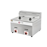 thumbnail of El Fumi – Gas-Fritteuse 8 + 8 Liter ohne Ablasshahn, schnelle Industrieausführung  Si quieres también traduzco la descripción completa si la enví