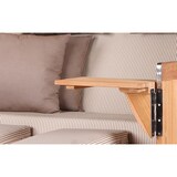 thumbnail of Strandkorb Komplettset - bene living - Königssee Teak Bullauge - PE grau - Modell 510 - inkl. Liftersystem