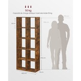 thumbnail of Helloshop26 - Bibliothèque étagère de rangement 10 compartiments meuble cube pour salon bureau chambre séparateur de pièce style 12_0004246