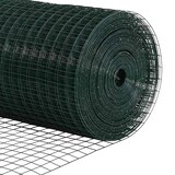 thumbnail of vidaXL Zaunpfosten Grün 50 x 1,2 m (19 x 19 mm Netz) Stahl und PVC