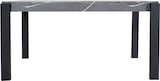thumbnail of Esstisch HWC-L53, Tisch Küchentisch Esszimmertisch, Industrial Metall 140x80cm ~ Marmor-Optik grau