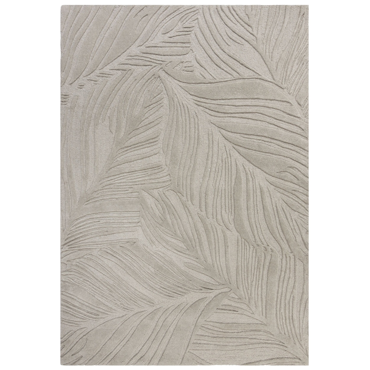 Handgetufteter Teppich, 100% Wolle, in Beruhigenden Farben, `Leven Lee`. Farbe: Grau, 120x170 cm | Kadima Design