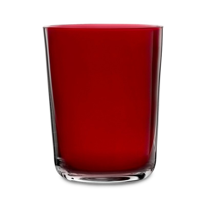 Fade Set 6 Bicchieri 340 ml in vetro rosso ALEX