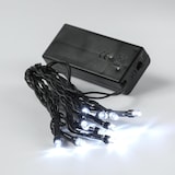 thumbnail of LED Lichterkette 10 kaltweiße LED Batterie 1,5m für Innen 3er Set