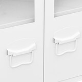 thumbnail of vidaXL Industrial Sideboard Weiß 105x35x62 cm Metall und Glas
