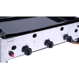 thumbnail of METRO PROFESSIONAL Gasbräter 3-Brenner, Aluminium/Edelstahl,  55.7 x 69.6 x 27.5 cm, 10.5 kW, Piezozündung, Bedienfeld, silber