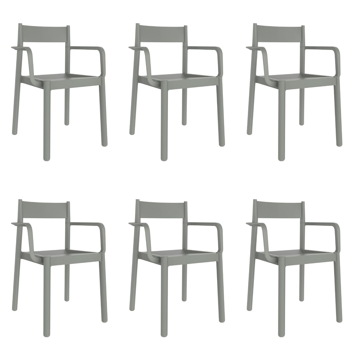 garbar DANNA Poltrona Interior, Exterior Set 6 Cinza Esverdeado