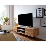 thumbnail of Lowboard Holz Eiche-Dekor 160x45x40 cm TV-Kommode mit zwei Türen, Design TV-Schrank Hoch, Fernsehtisch Fernsehschrank Modern, Fernsehkommode