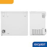 thumbnail of Exquisit Gefriertruhe, Kühlfunktion, 2-in-1, 198 Liter, Türschloss, 4-Sterne-Gefrieren, Schnellgefrieren, 2 Rollen, GT201-HE-040E weiss