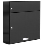 thumbnail of AL Briefkastensysteme 1 Fach Premium Durchwurf Briefkasten A4 in RAL 7016 Anthrazit Grau, Post A4, robust, wetterfest, Artikelnummer: 331P1DZ1KSP7016