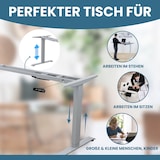 thumbnail of Schreibtisch elektrisch höhenverstellbar, Ergonomische Arbeitstisch, Gestell und Tischplatte