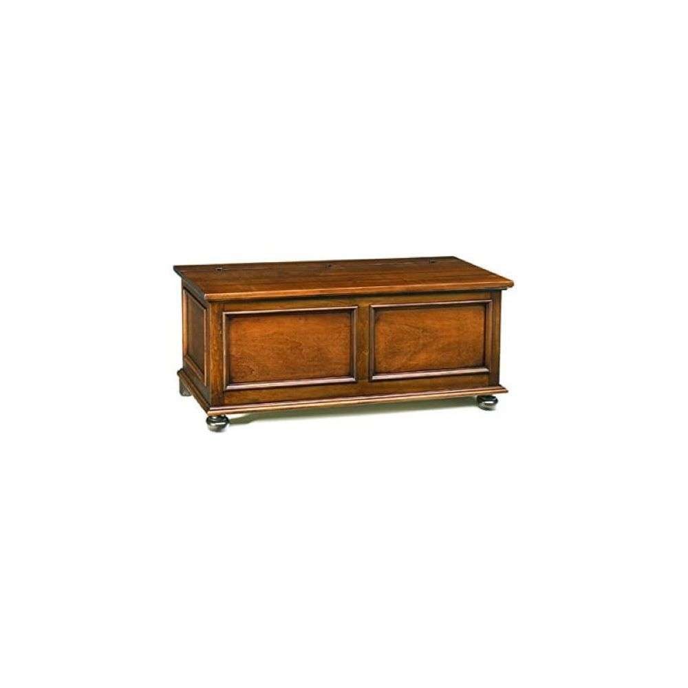 shopinnovativo -Cassapanca contenitore arte povera in legno massello e mdf con rifinitura in noce 100x44x51 H