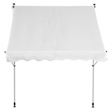 thumbnail of Outsunny Toldo Manual Retráctil 200x150 cm con Manivela de Aluminio Ángulo Ajustable Protección Solar para Terraza Balcón Jardín Patio Blanco