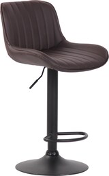 thumbnail of CHEFGASTRO Barhocker SAHARA Kunstleder Schwarz HxBxT 86x50x50cm Kunstleder Braun Barstuhl