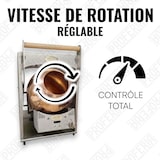 thumbnail of Pralinière enrobeuse professionnelle à gaz capacité 1 à 5kg - Enrobage sucré de fruits à coque - PROFERIA