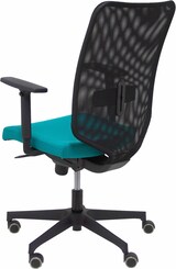 thumbnail of Ossa Negra Silla  y  Respaldo de malla en color negro y asiento tapizado en tejido BALI color verde claro