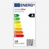 thumbnail of Ventilador Techo Bora 70W 118cm Negro/Madera luz led