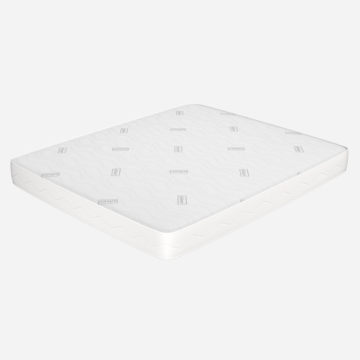 Colchon matrimonial 150x190 Alto 16 cm - Revestimiento Silver, Espuma HR| Levante