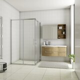 thumbnail of AICA Mampara de ducha rectangular corredera vidrio antical 6mm (1080-1100)x(980-1000)x1950mm