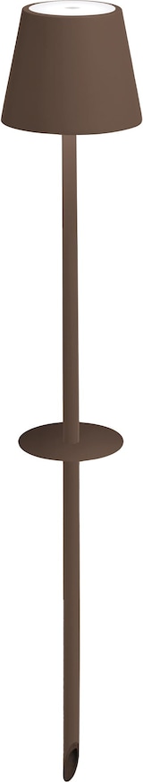 thumbnail of Ai Lati Poldina LED-Lampe mit cortenfarbenem Erdspieß, tragbare, wiederaufladbare Akku-Lampe mit Touch-Steuerung und einstellbarer Dimmfunktion