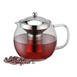 thumbnail of Teekanne aus Glas mit Teesieb Teefilter für losen Tee 1500ml Fassungsvermögen