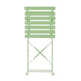 thumbnail of Chaises de terrasse pliantes en acier Bolero vert clair (Lot de 2)
