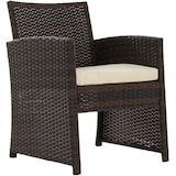 thumbnail of Décoshop26 - Ensemble salon de jardin 4 places en résine tressée marron canapé fauteuils et table en verre 10_0007925