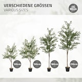 thumbnail of ML-Design – Künstlicher Olivenbaum – 180 cm | mit Früchten, Naturholzstamm, im Topf, Kunstpflanze Indoor & Outdoor