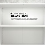 thumbnail of bümö flexi Regal mit werkzeuglosem Schnellaufbausystem, Dekor: graphit - Modulares Aktenregal 80 cm breit aus Holz für 3 Ordnerhöhen mit