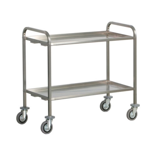 Carrello di servizio 2 piani inox 200 kg cm 112x67x98 RS0317