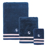 thumbnail of El Ganso - Set mit 3 Badetüchern (Gesicht 30 x 50 cm + Hände 50 x 90 cm + Dusche 70 x 140 cm), 100 % Baumwolle, 500 g/m², Marineblau