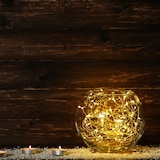 thumbnail of Guirlande lumineuse solaire 100 micro leds 11,5M Cuivre Lumisky