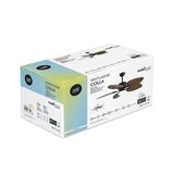 thumbnail of Ventilador rustico led 24w COLLA DC negro 5 Aspas y mando a distancia Fabrilamp