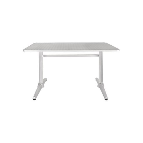 Mesa rectangular Bolero de acero inoxidable, 120 x 60 cm