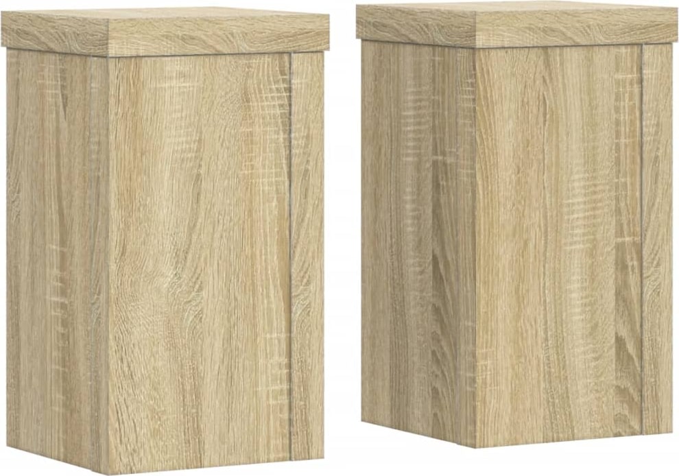 vidaXL Pflanzenständer 2 Stk. Sonoma-Eiche 10x10x18 cm Holzwerkstoff
